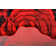 Tapis floral rouge Baseeth