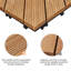 Carreaux de terrasse en bois de sapin emboîtables 12 po x 12 po intérieur et extérieur-91870409