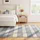 La Mirada Navy Handwoven Cotton Rug