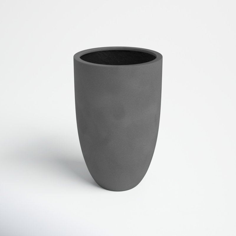 Elbe Handmade Pot Planter, 21.75" H x 16" W x 16" D, Gray