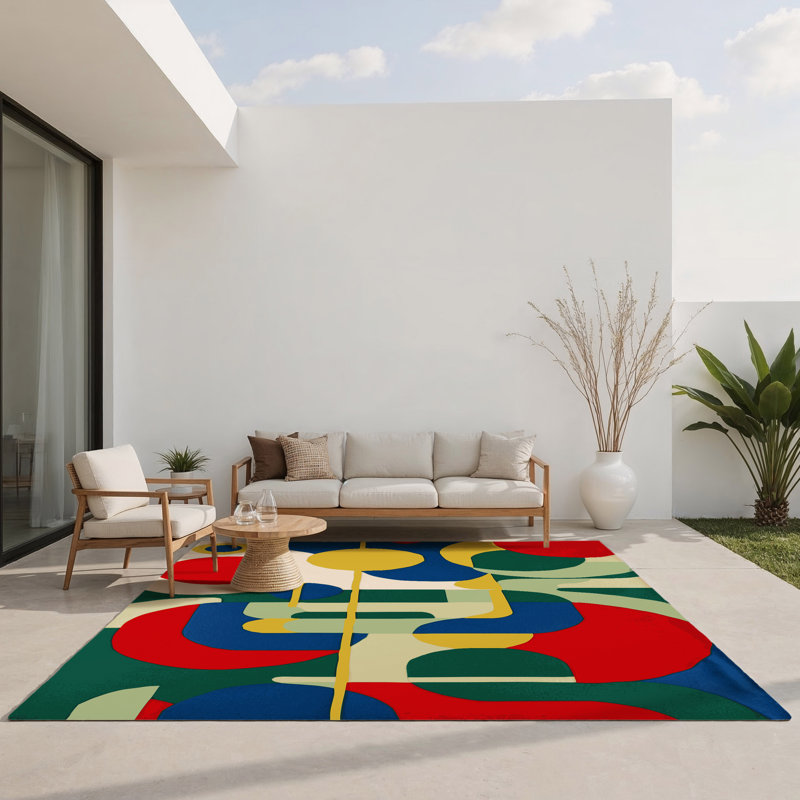 Peppy Charm Indoor And Outdoor Area Rug, Rectangle 3' x 5'