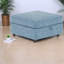Canapés compacts modernes, chenille bleu antique avec rangement pour des espaces de vie polyvalents