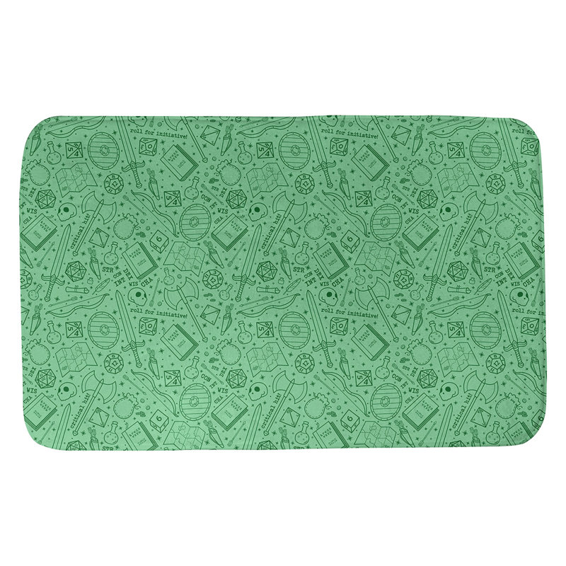 Tapis pour salle de bain rpg Leffel, l 21 po x L 34 po, Vert