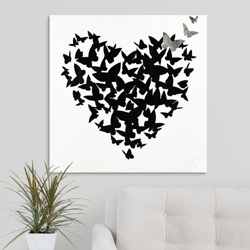«Hearts in Flight III», impression sur toile, Toile tendue, H 30 po x l 30 po x p 1,25 po
