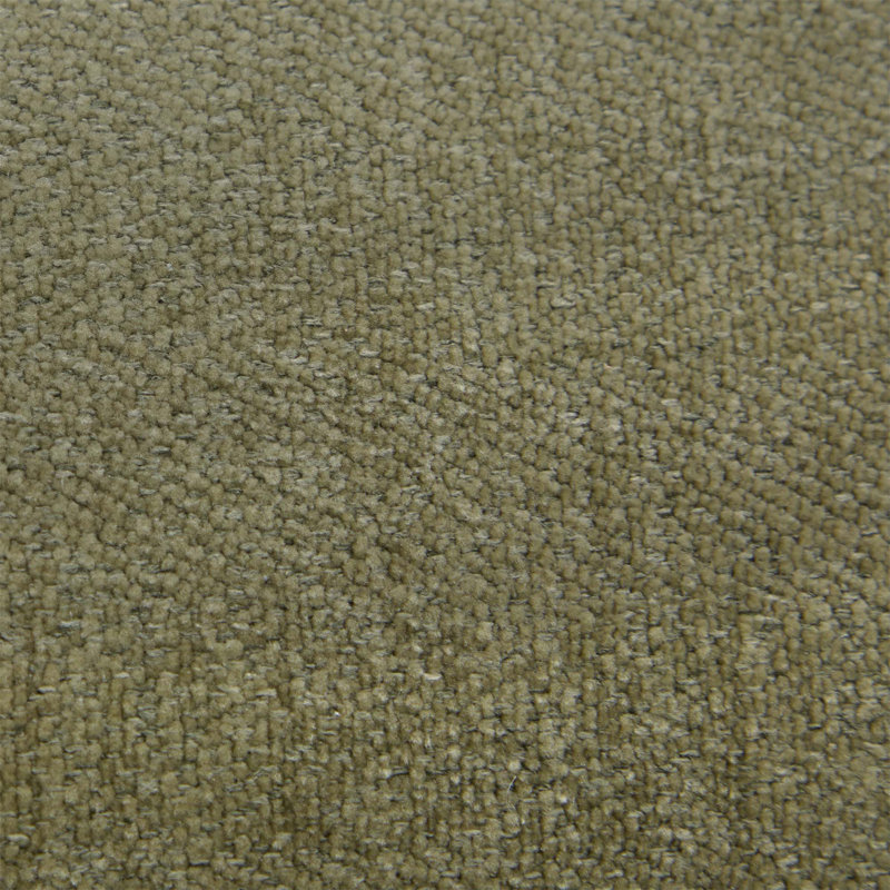 Canapé moderne à trois places en tissu d'ameublement en chenille avec coussins confortables et accoudoirs en bois massif pour un salon élégant