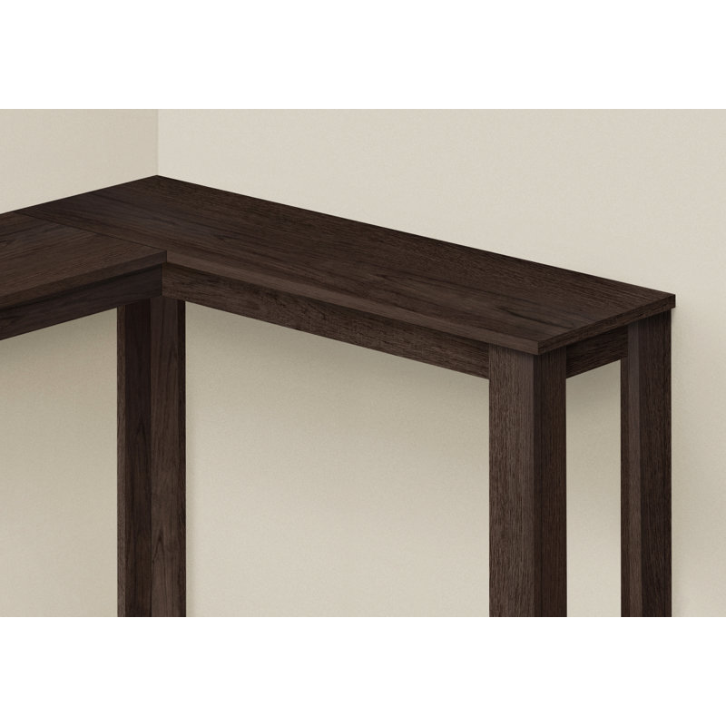 Table d'appoint, console, vestibule, étroit, d'angle, salon, chambre à coucher, contemporain, moderne, Espresso