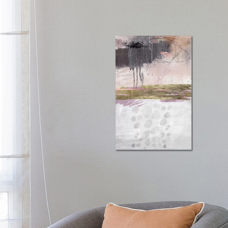 «Rosey» par Nikki Chu - impression, H 26 po x l 18 po x 1,5 po, Toile tendue