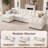116.5" U Shaped Modular Sofa, Comfy Cloud Couch with Movable Ottomans, Breathable Fabric and Easy Assembly for Living Room-1601870601