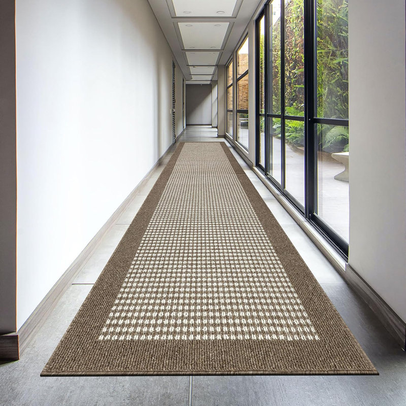 Area Rug, Runner 2'8" x 12', Brown
