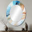 Miroir mural bleu et blanc Geyser-1331910304