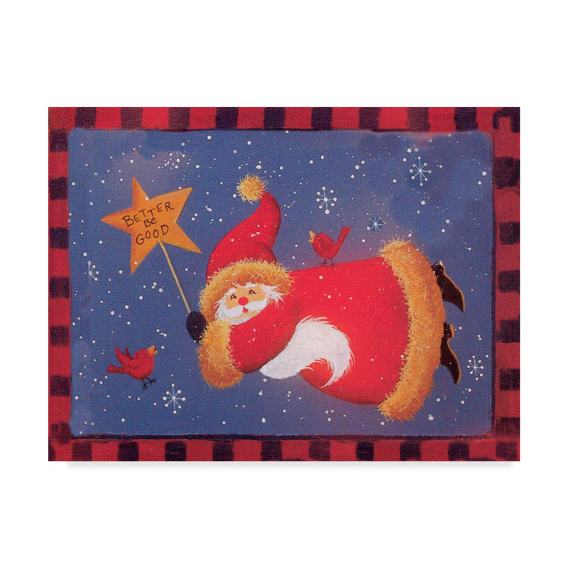 « santa star sign », art sur toile, H 24 po x l 32 po x P 2 po
