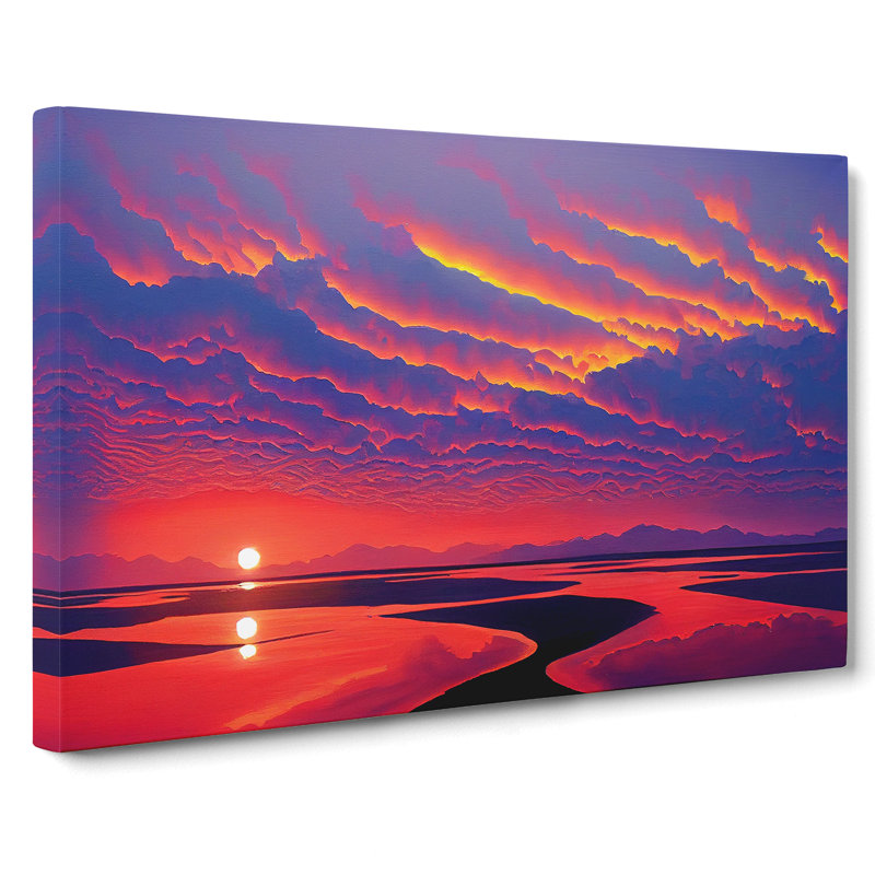 Legendary Ocean Beach Sunset - Wrapped Canvas, 40cm H x 60cm W x 3cm D