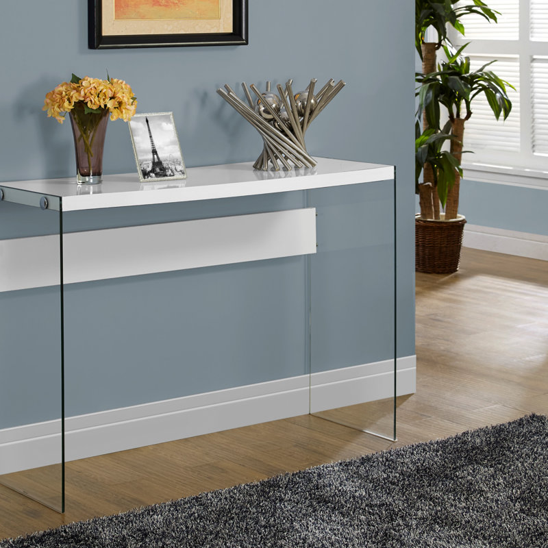 Table d'appoint, console, vestibule, étroit, canapé, salon, chambre à coucher, Blanc