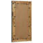 vidaXL Wall Mirror Rectangular Black and Brown Solid Acacia Wood Decor Home-269097077