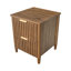 Table de chevet 2 tiroirs en pin récupéré Aerica, brun