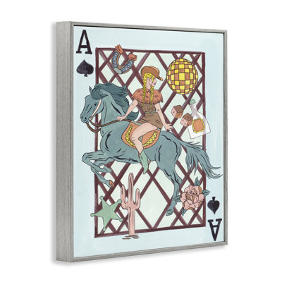 «Disco Cowgirl Ace Card», estampe numérique, design par Melissa Wang