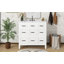 Meuble-lavabo 36 po avec lavabo intégré en résine - 4 tiroirs