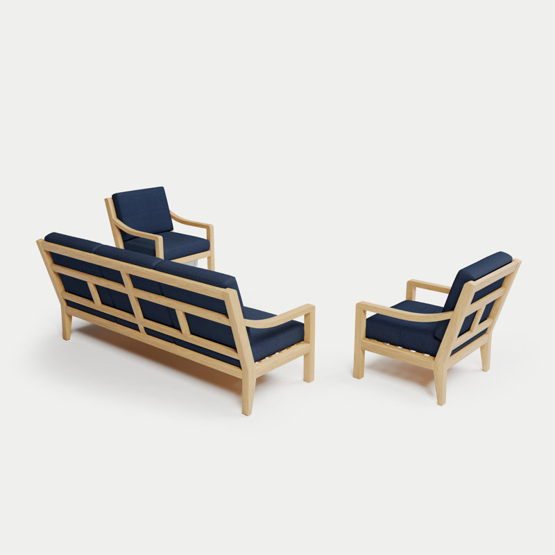 Solerno Heated Sofa Set, Indigo