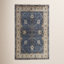 Mccombs Dark Blue Hand-Knotted Wool Oriental Rug