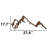 Mountains Metal Minimalist Wall Decor