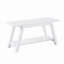 Banc en bois massif avec tablette, 36,10 po de long