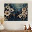 «Garden Dahlia Effect At Night I» - Art mural en bois Dahlia - sur bois de pin naturel-970078053