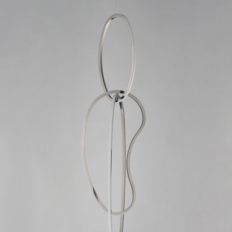 Unity-Multi-Light Pendant, Black Chrome