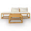 Chaise longue 4 pièces avec coussins-2116909144