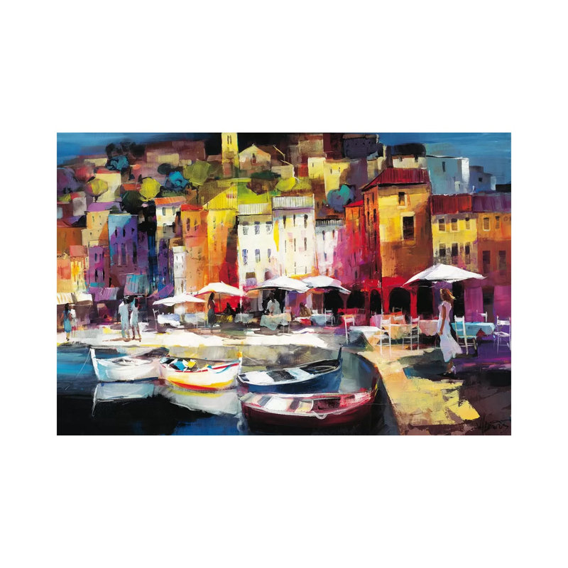 Seaport Town II by Willem Haenraets - Wrapped Canvas Painting, 66.04 cm H x 45.72 cm W x 3.175 cm D