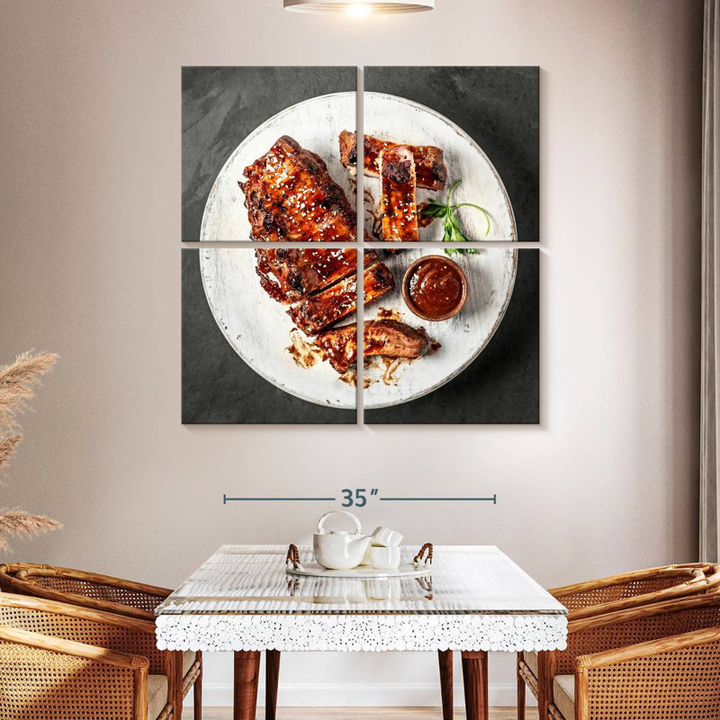 Yarlin Glazed Barbecue Ribs, 45" H x 45" W