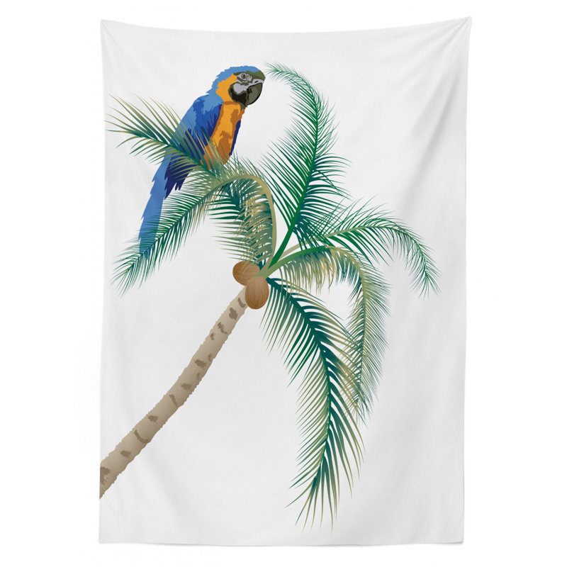 Parrot Tablecloth, 90" L x 60" W