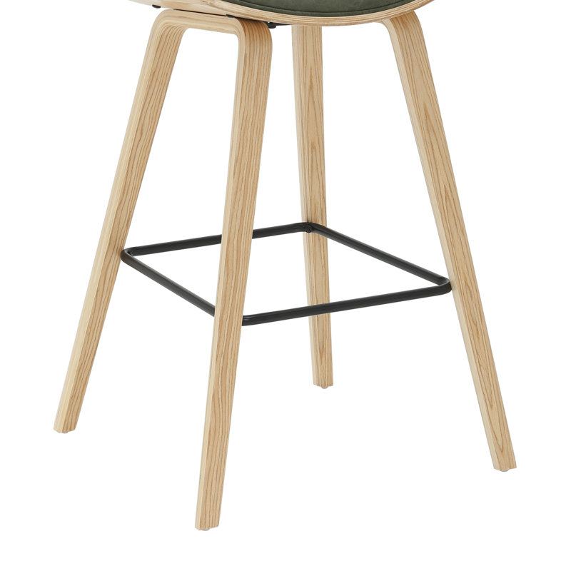 Whiddon Ensemble de 3 tabourets de bar en bois H, Vert, 38"