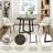 Loralea Round 35.4'' Restaurant Dining Set-1537920645-1520753140