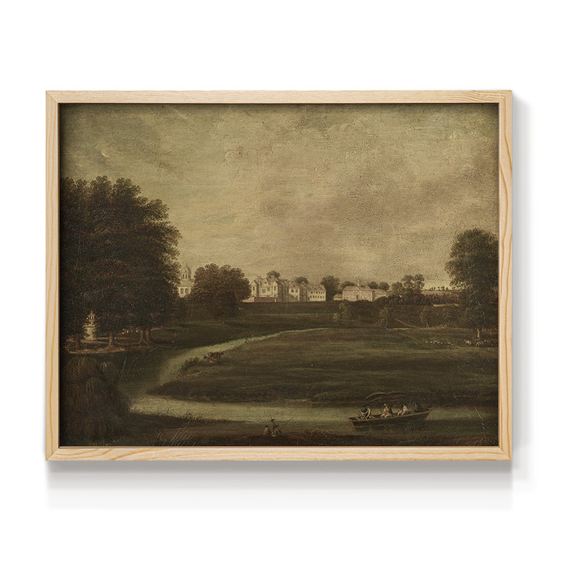 Paysages rétro-CCLXVI-impression encadrée - réaménageable, Naturel, H 11 po x l 14 po
