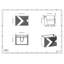 Ensemble de meuble-lavabo simple mural 23,5 "