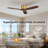 48 in. 3-Solid Blades Indoor Standard Ceiling Fan Flush Mount with Remote-1853448628-1853448624