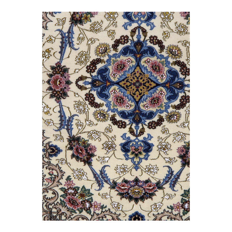 Merkiel Oriental Area Rug in Ivory