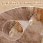 Human Dog Bed for Adult Large Gaint Shared Bed for People Pets, Brown-1739717173