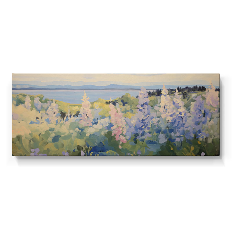 Botanical Series-CXIV- Toile tendue avec châssis - Prêt à accrocher, H 12 po x l 30 po