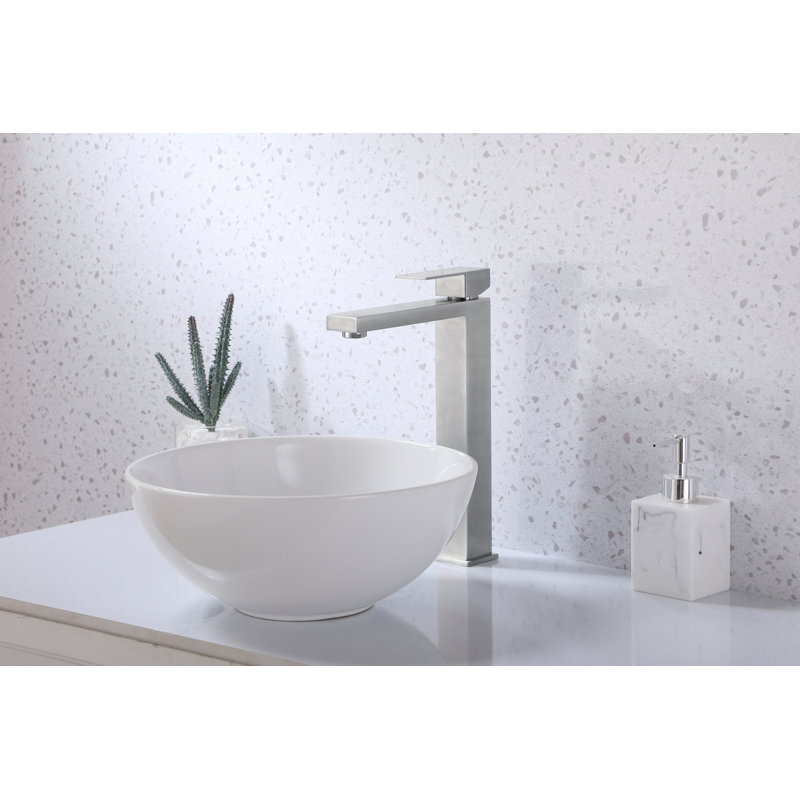 Jakob Single-handle Bathroom Faucet, Brushed Nickel