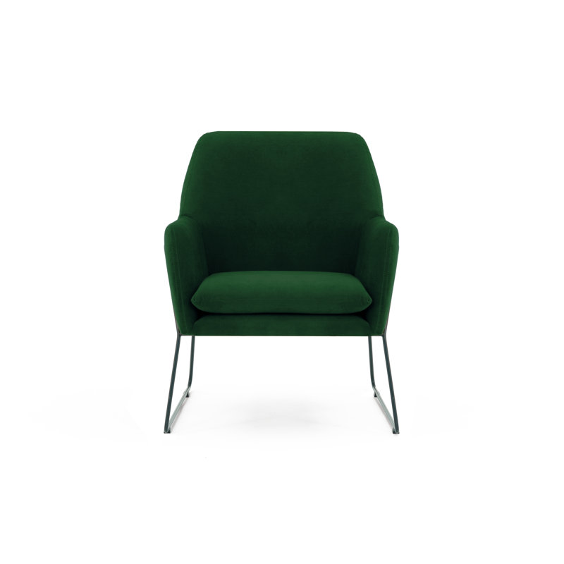 Fontaine Upholstered Armchair, Dark green
