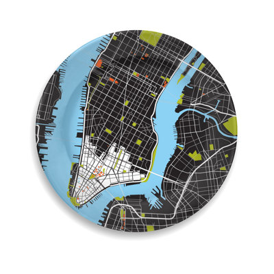 City On A Plate 12'' Bone China Dinner Plate