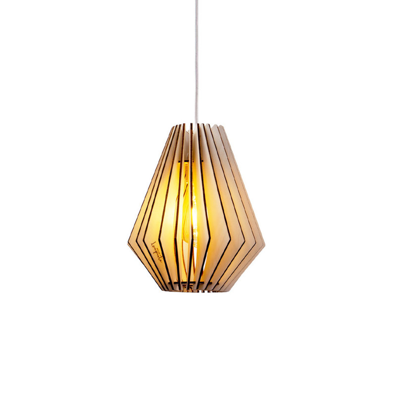 Ambre 1 - Light Novelty Pendant, White Cord