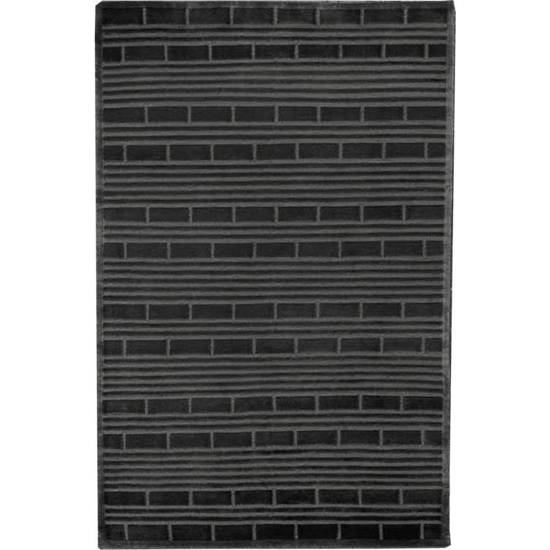 Tapis noir de haute qualité noué à la main