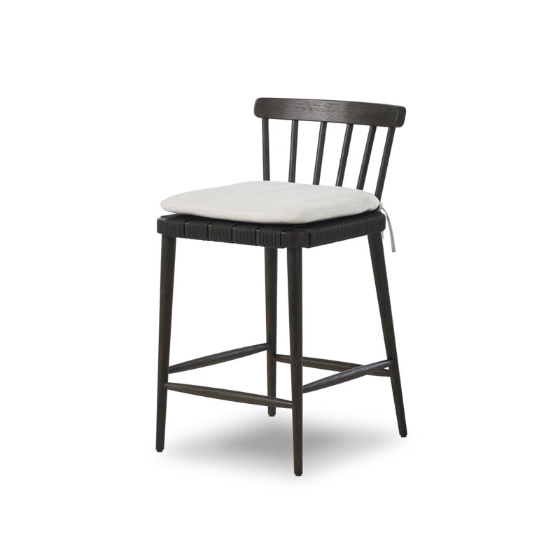 Kershaw Upholstered Stool with Solid Wood Frame