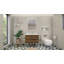 Base de meuble-lavabo simple 36 po fixée au mur seulement-57912171
