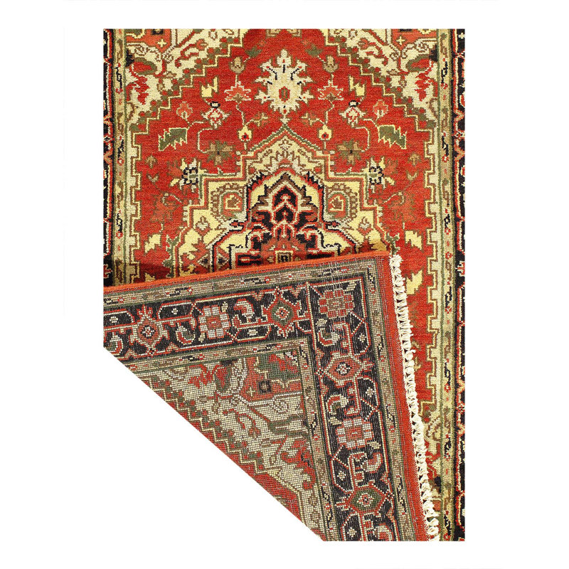 Oriental Area Rug in Rust