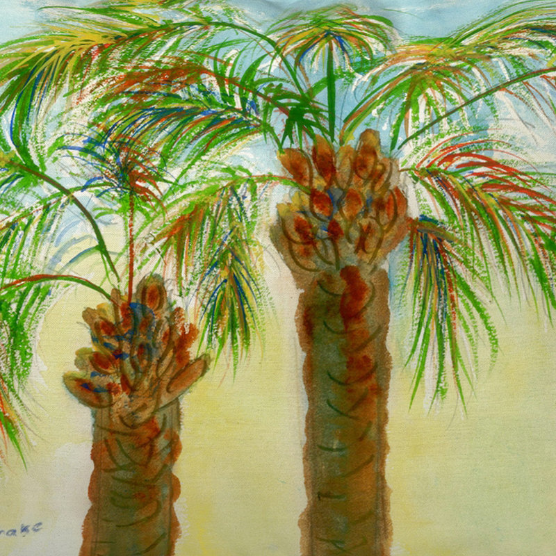 Housse et insert de coussin d'extérieur rectangulaire Palms Palms, Grand