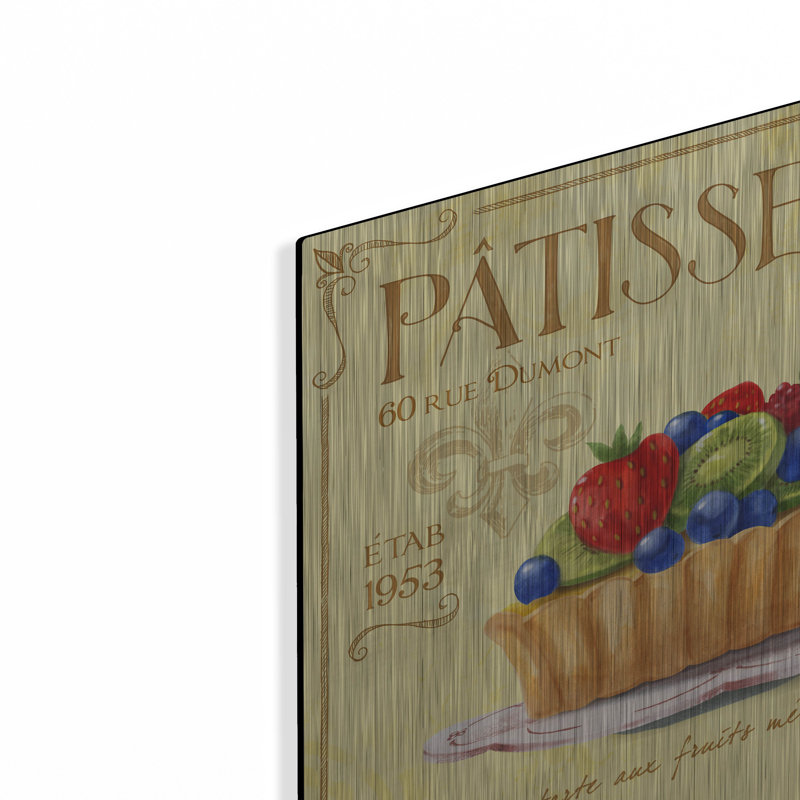  «Patisserie 7» par Fiona Stokes-Gilbert, art mural en métal, H 12 po x l 12 po