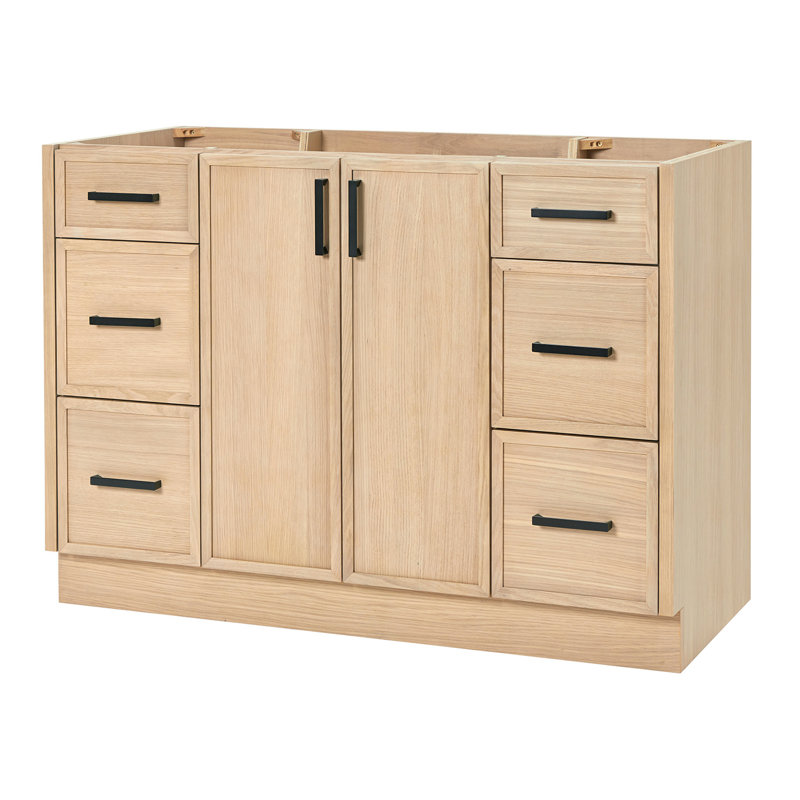Base de meuble-lavabo simple ARIEL Kelley 48 seulement, Chêne
